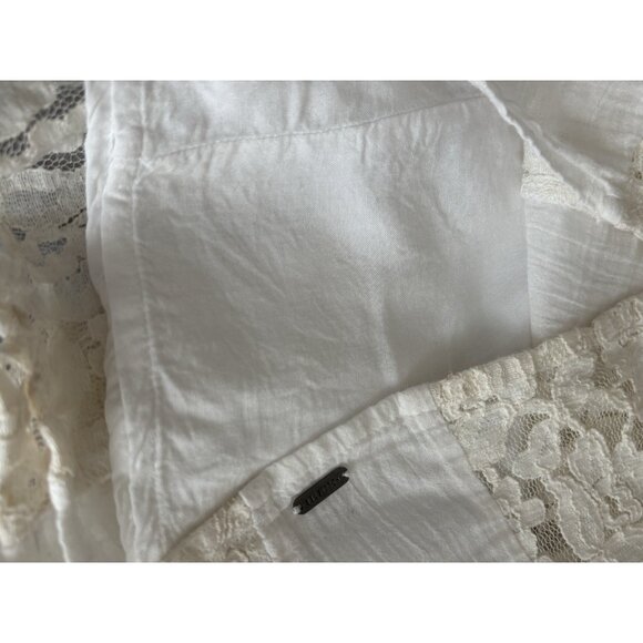 Hollister spaghetti straps Corset back Lace babydoll Dress Mini white Large Boho - Picture 12 of 13